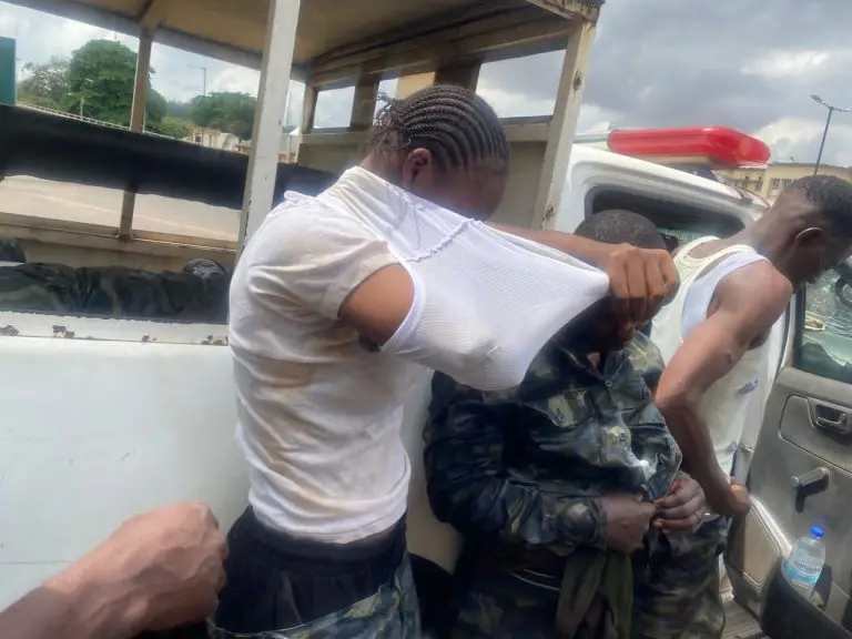 Just In: Tension As Yoruba Nation Agitators Engage Security Operatives At Oyo Secretariat -[Photos]