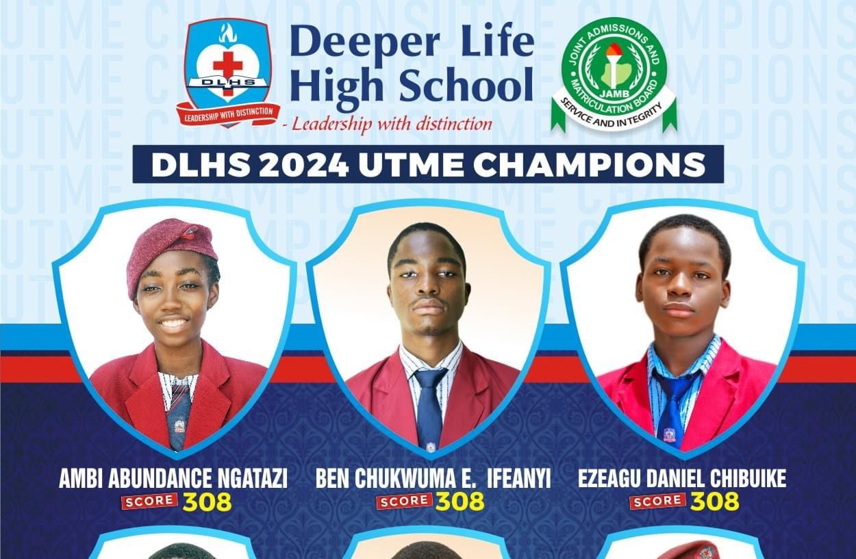 2024 UTME: 174 Deeper Life School Students Score Above 300 In JAMB