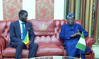 Senegalese President Faye Visits Nigeria, Meets Tinubu At Aso Rock